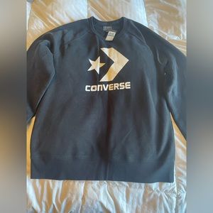 NWT black Mens converse crew neck sweatshirt